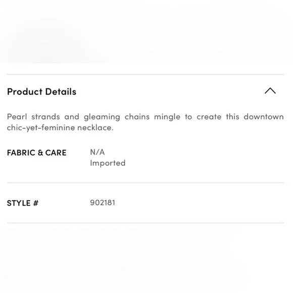 Ann Taylor mixed pearl and chain Necklace - Picture 8 of 14